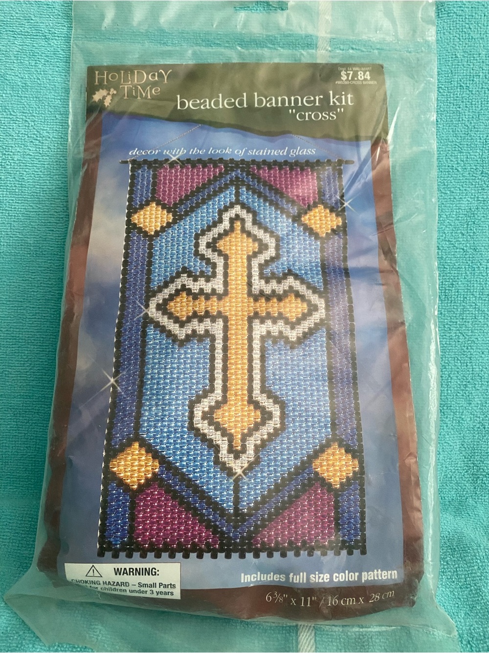 Holiday Time Cross Beaded Banner Kit W5260 New In Package from 2015